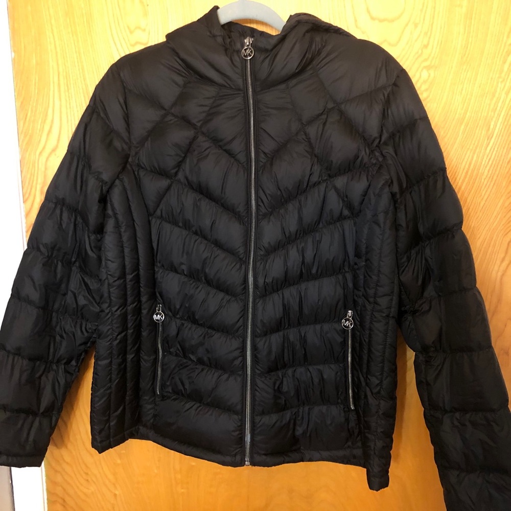 Michael Kors Packable Down Hooded Jacket
